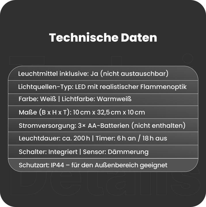 Immagine prodotto Star Trading Candela LED a fiamma Rak (1 x)
