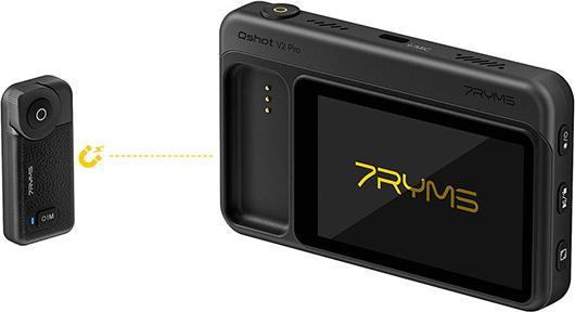 Actual product image 7Ryms Qshot V2 PRO Wireless Phone Monitor Screen Black