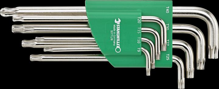Actual product image Stahlwille Offset Screwdriver Set TORX Ballpoint Hex Key T9-T40