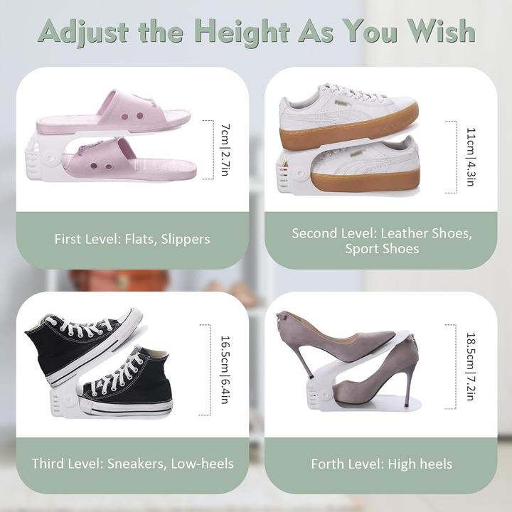 Immagine prodotto Tavada Einstellbare Schuhstapler, 24 Stück