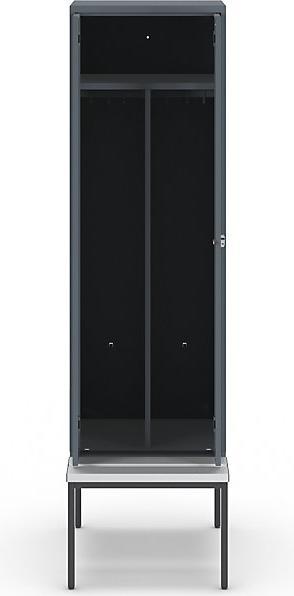 Actual product image Wolf Clothes locker with bench underneath (60 cm, 214 cm)