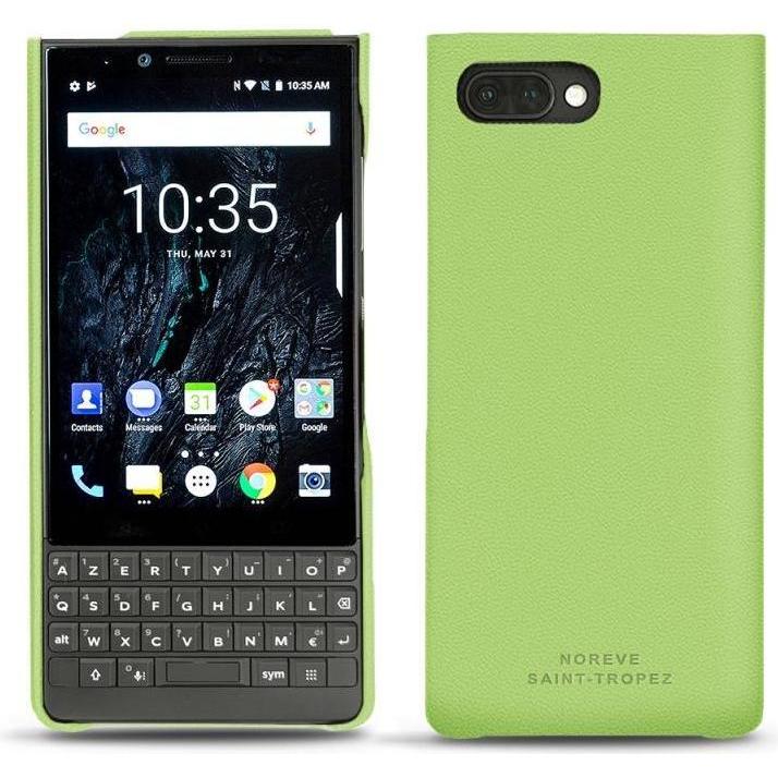 Noreve Lederschutzhülle (Blackberry KEY2), Smartphone Hülle, Grün