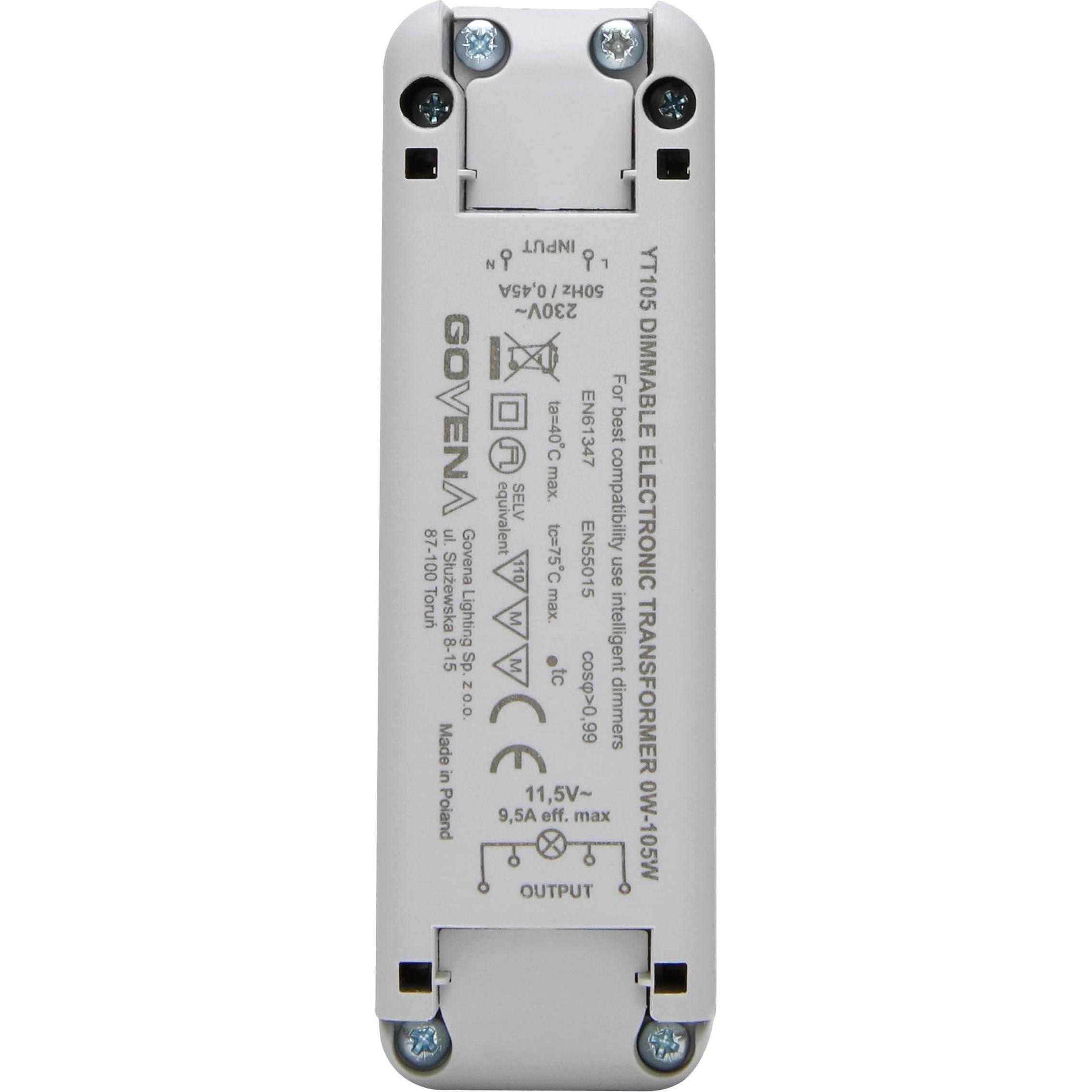 Kopp, Zubehör Beleuchtung, Elektronischer Transformator 0-105W/VA 202510093