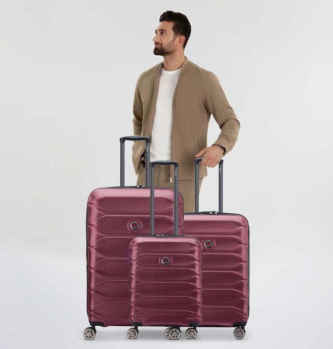 Actual product image Delsey Meteor 4 Rollen Kofferset 3-teilig mit Dehnfalte (221 l)