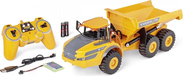 Immagine prodotto Carson Modellsport 907669 1:20 Dumper Volvo A40G 100% RTR 1:20 Electric RC (RTR pronto all'uso)
