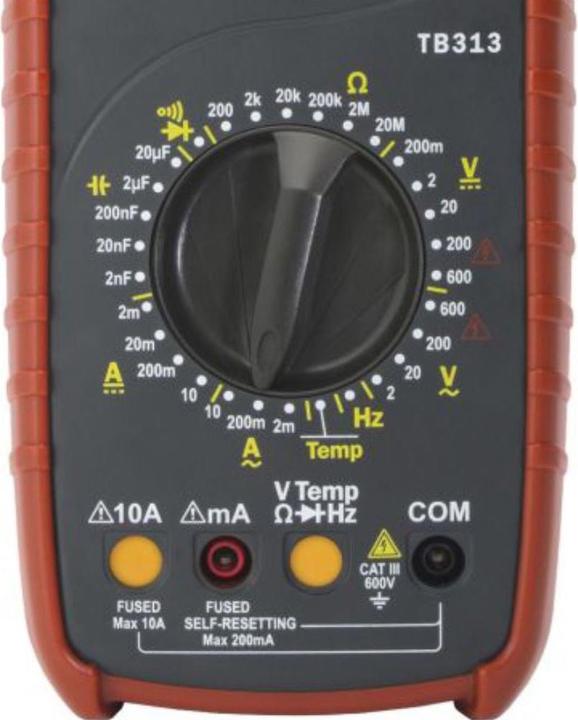 Immagine prodotto Testboy Multimetro portatile digitale TB 313 (CAT III 600V)