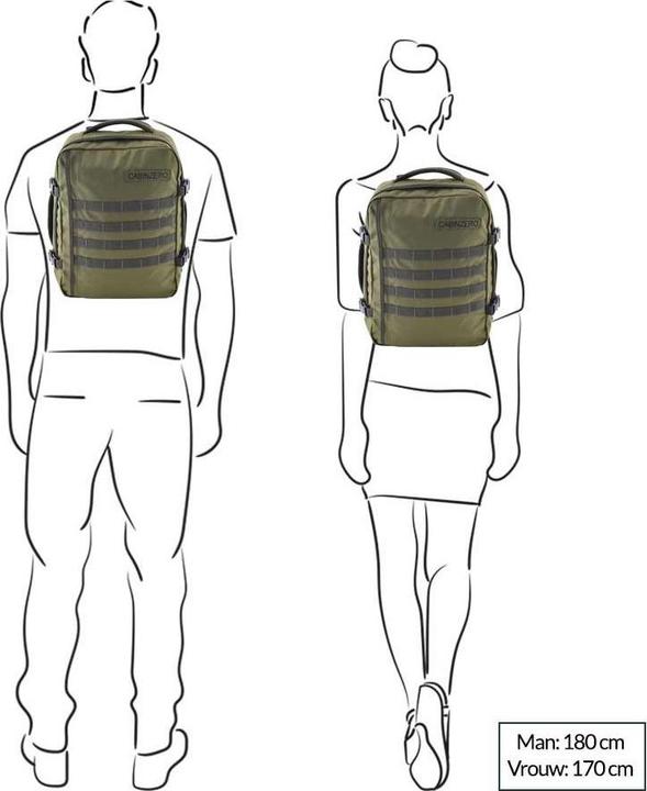 Image du produit Cabin zero Military 28L Cabin Backpack Sac à dos 44 cm (17 l)