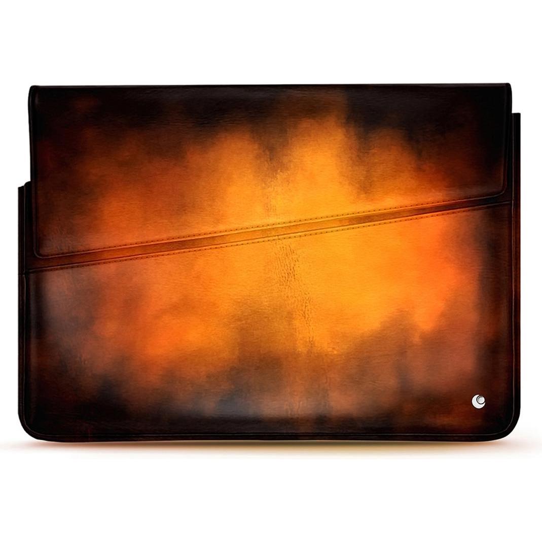 Noreve Lederhülle, Notebooktasche, Violett