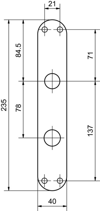 Produktbild Glutz Türschilder glide 5345 (Türschildgarnitur)