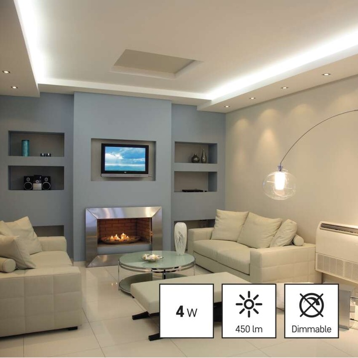 Produktbild Emos LED Lampe Classic (GU10, 4 W, 450 lm, 1 x, E)