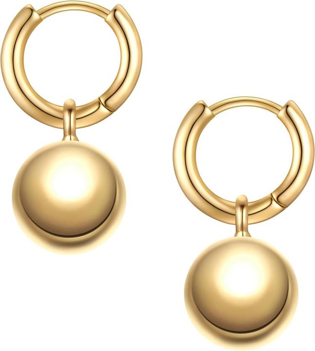 Actual product image Yokoamii Ladies hoop earrings metal alloy - 36544 (Metal alloy)