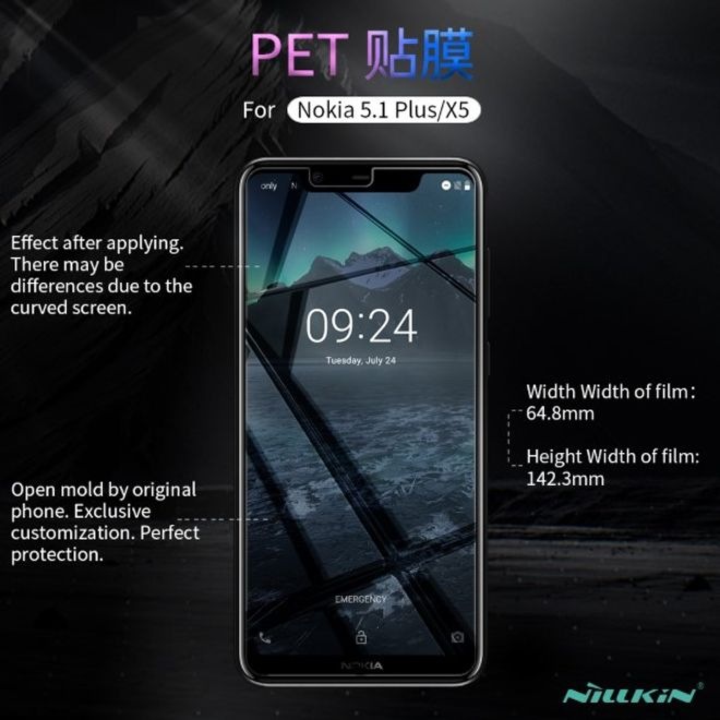 Actual product image Nillkin Matte Series Protective Film (1 Piece, Nokia 5.1 Plus)