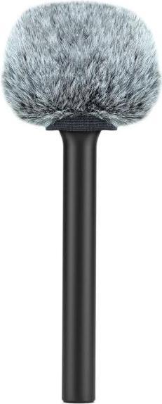 Actual product image RØDE Interview GO hand adapter with WSBK skin windscreen