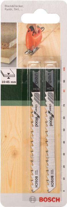 Produktbild Bosch Zubehör Stichsägeblatt HCS, U 101 D Clean for Wood