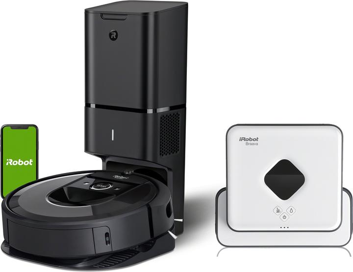 Immagine prodotto iRobot Roomba i7+ e Braava 390t