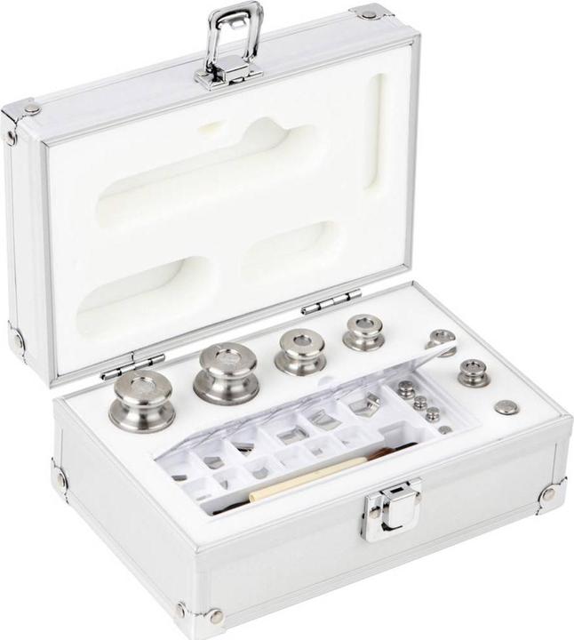 Produktbild Kern M1 1 mg - 200 g Gewichtsatz im Aluminiumetui Edelstahl feingedreht