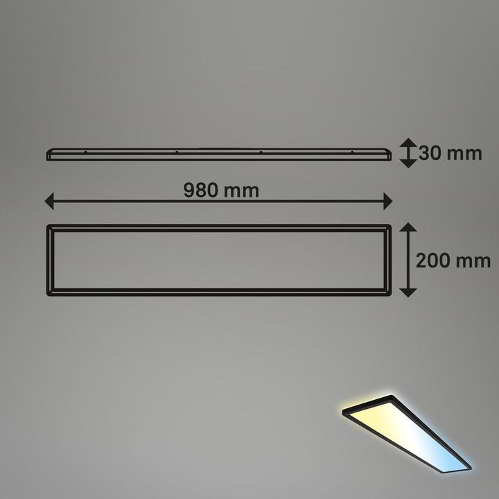 Produktbild Briloner CCT ulltra flat LED panel, black (4800 lm)