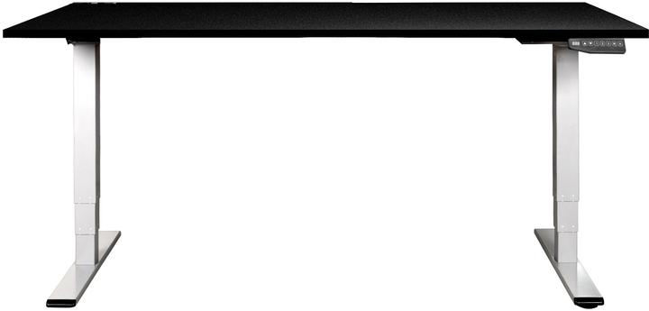 Image du produit Contini höhenverstellbarer Bürotisch 180 x 80 cm schwarz / Gestell weiss