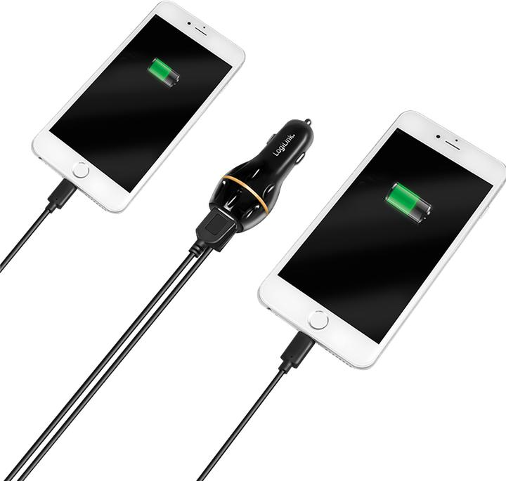 Produktbild LogiLink USB Kfz Netzteil