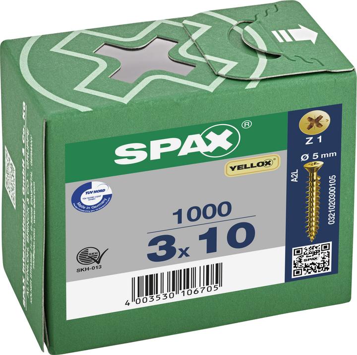 Productafbeelding Spax Spaanplaatschroeven (1000 Schroeven per stuk)