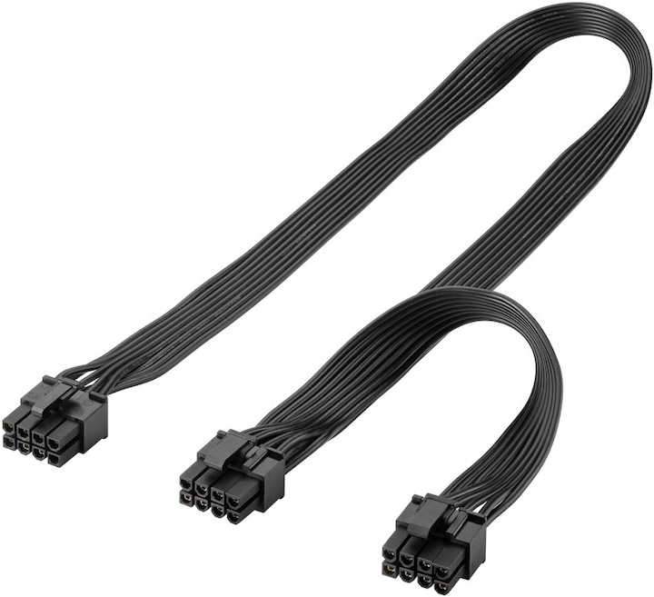 Goobay Cavo di alimentazione da 8 pin maschio a doppio 6+2 maschio per PCIe