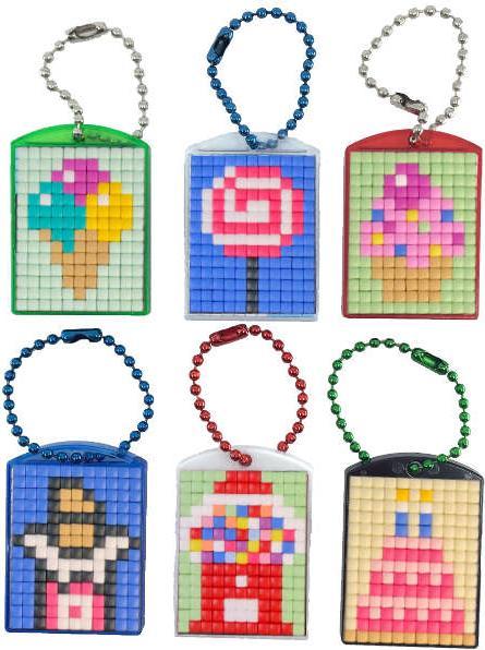 Produktbild Pixelhobby Schlüsselanhänger 6er Geschenk Set - Sweets