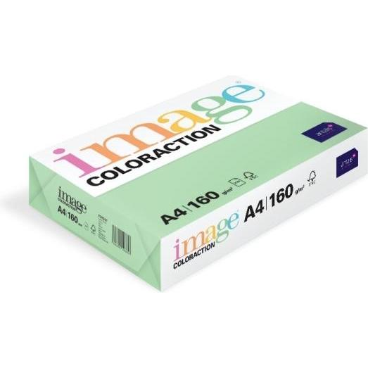 Image, Kopierpapier, Kopipapir Coloraction A4 160g Forest Pastel Green 250ark/pkt - (250 ark pr. pakke)