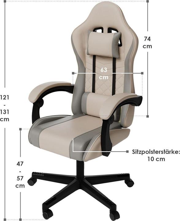 Immagine prodotto Juskys Bürostuhl HyperSeat
