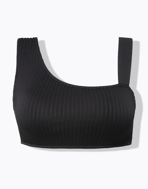 Immagine prodotto Studio Untold Top del bikini monospalla con coppe morbide e texture a righe (52)