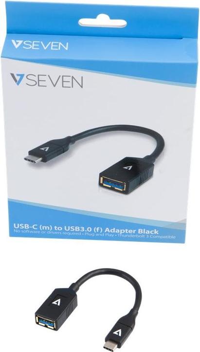 Image du produit V7 V7U3C-BLK-1E (0.10 m, USB 3.1)