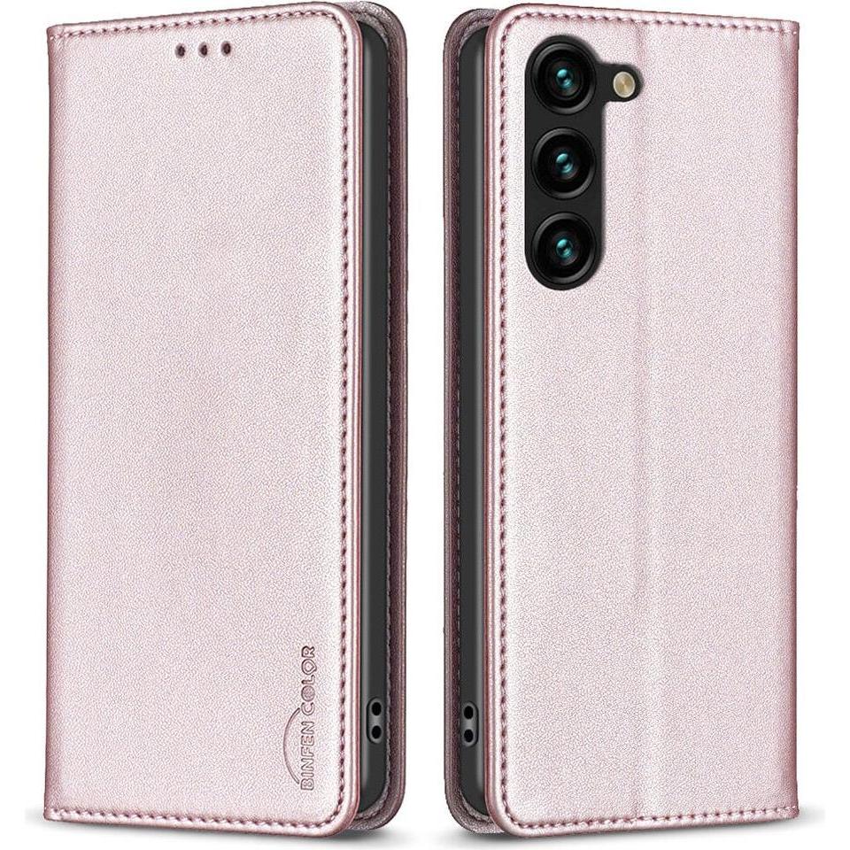 Binfen Color Galaxy S25 / S24 - BINFEN Flip Case Hülle (Samsung Galaxy S24+, Samsung Galaxy S25), Smartphone Hülle, Rosa