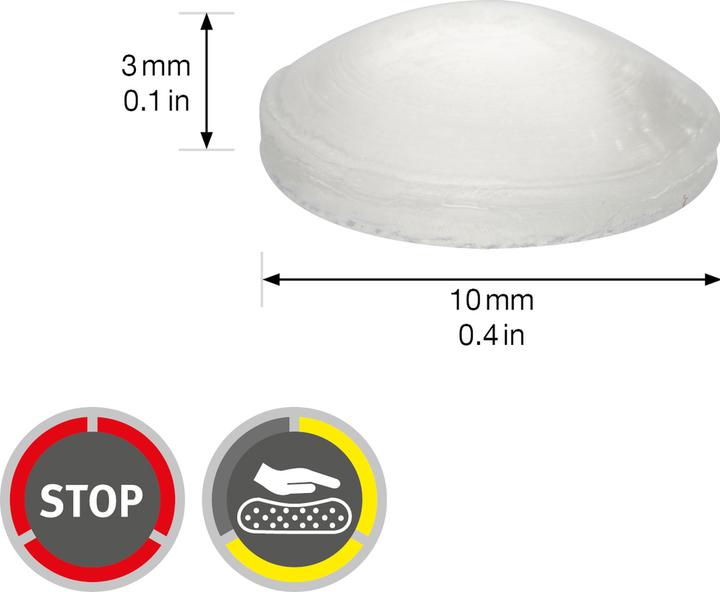 Immagine prodotto Tampone di protezione ø 10 mm 24 pz. (24 pz.)