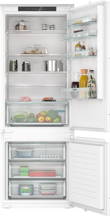 Actual product image Siemens iQ100, Built-in fridge-freezer combination with bottom freezer compartment, 193.5 x 69.1 cm, drag (383 l)