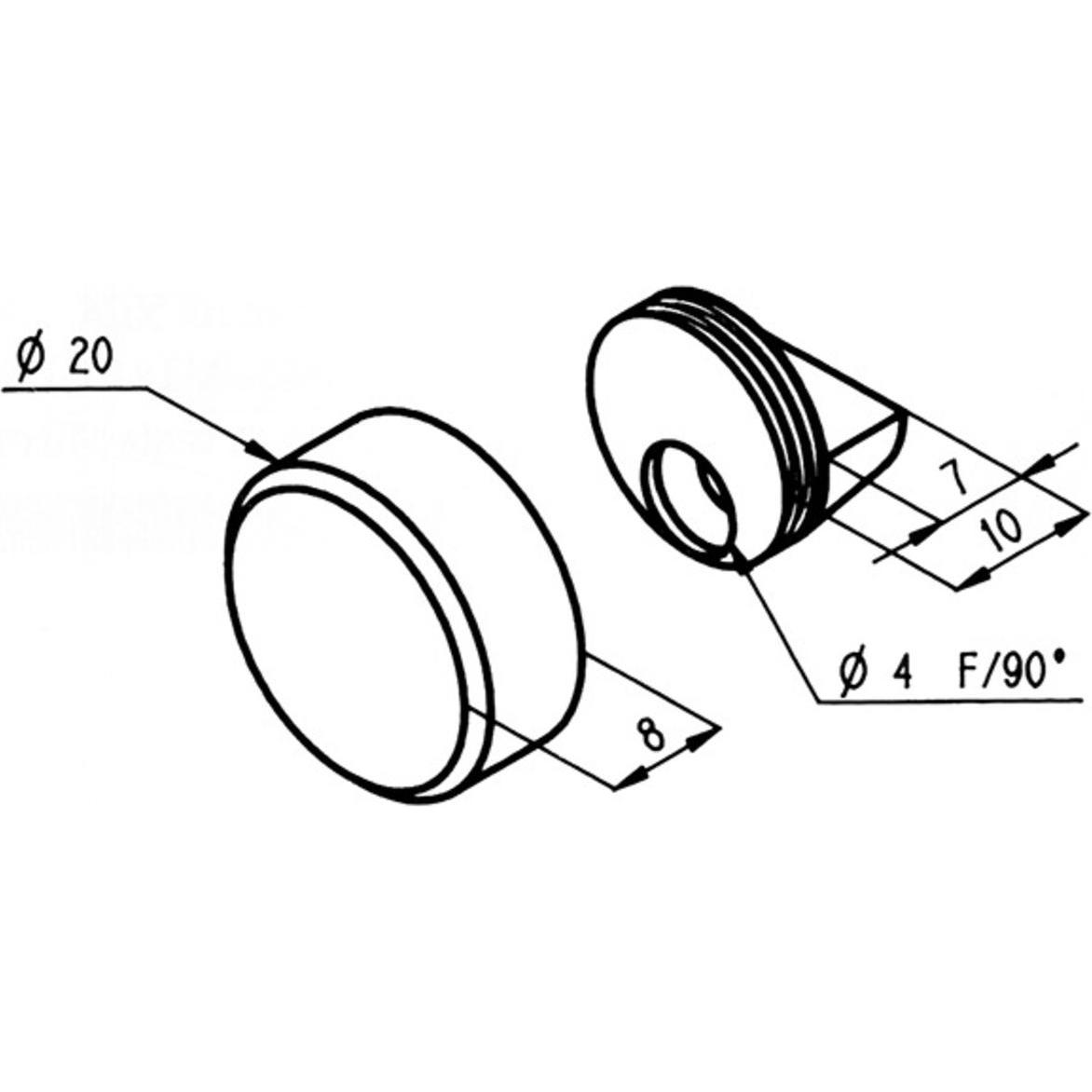 Thumbnail - effeff, Möbelausstattung, Spiegelhalter (1 Stk.)