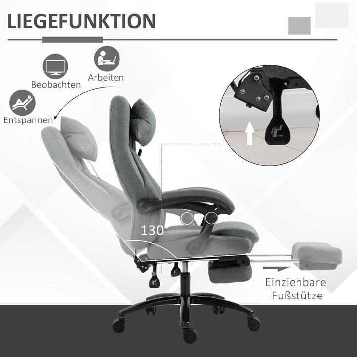 Produktbild Vinsetto Bürostuhl mit Massagefunktion