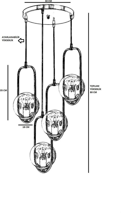 Actual product image Hermia Griffin (E27)