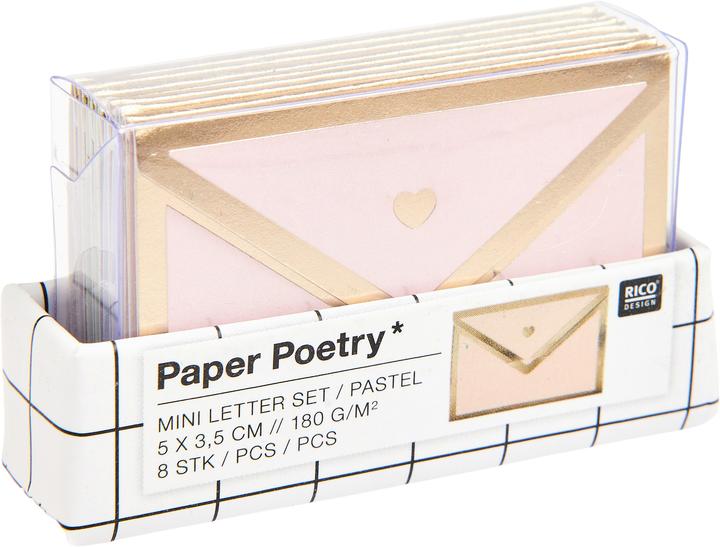Image du produit Rico Design Mini Briefe Pastell (3.5 centimètres x 5.0 centimètres, 8x)