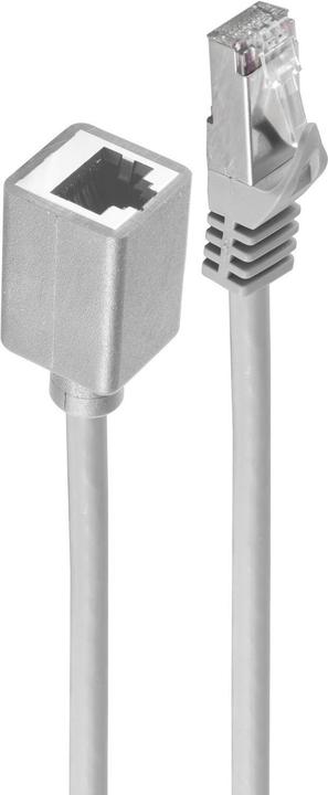 Actual product image Shiverpeaks BASIC-S patch cable extension, Cat. 6A, grey 5.0 m, S/FTP, withCat.7 raw cable, PIMF, halogen-free (S/FTP, CAT7, 5 m)