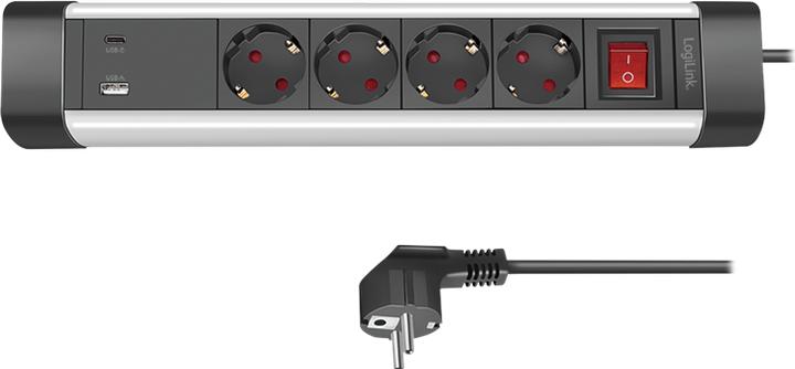 Produktbild LogiLink Prüfen (4 x, CEE 7/3, 1.50 m)