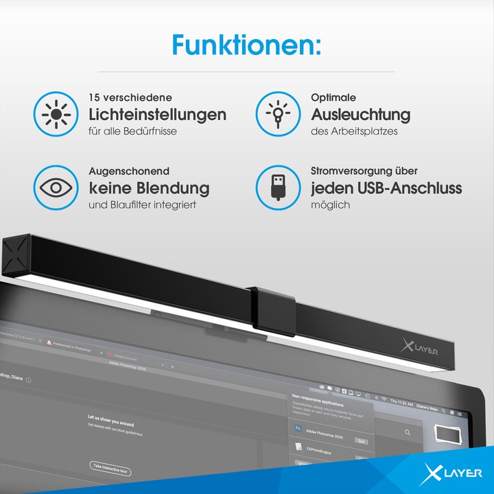 Produktbild Xlayer Monitor Lampe