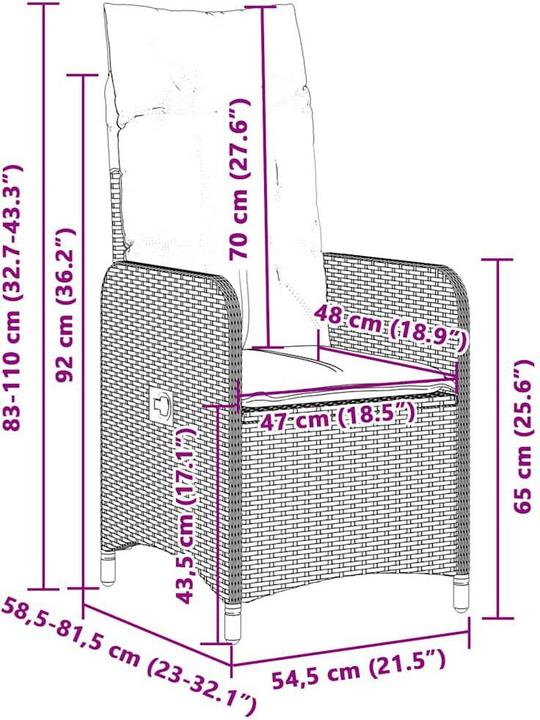 Produktbild vidaXL Bistro Set