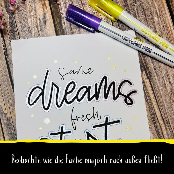 Actual product image Online Fibre pen case Outline Pen (6x)