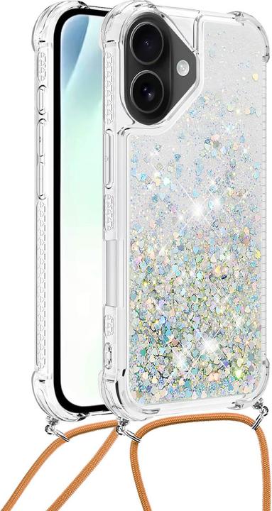 Immagine prodotto Cover-Discount iPhone 17 - Glitzer Hülle mit Kordel (Apple iPhone 17)