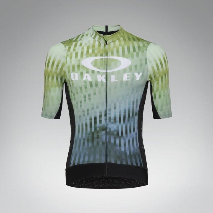 Green glitch print