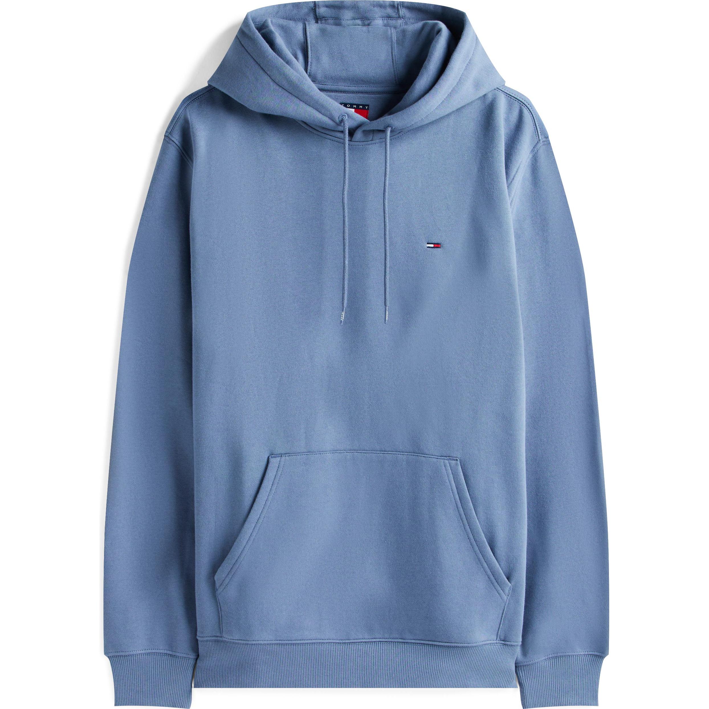Tommy Jeans, Uomini, Felpa + Maglione, Tjm Reg S Flag Hoodie Ext, Blu, (L)