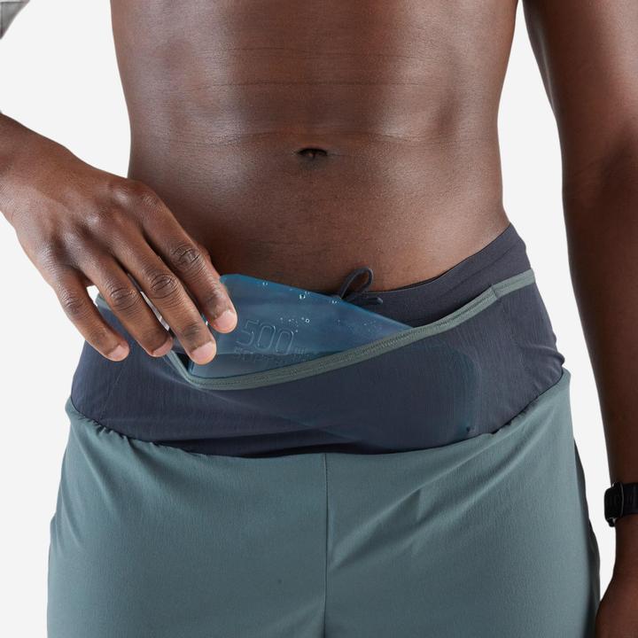 Immagine prodotto Kiprun Men's Trail Running Long-Distance Shorts 2in1-Kiprun Run Ultra 900-Green (S)