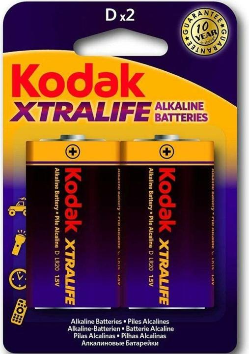 Produktbild Kodak KDXLR20PB2 - Einwegbatterie - D - Alkali - 1,5 V - 2 Stück(e) - 15500 mAh (2 Stk., D, 15500 mAh)