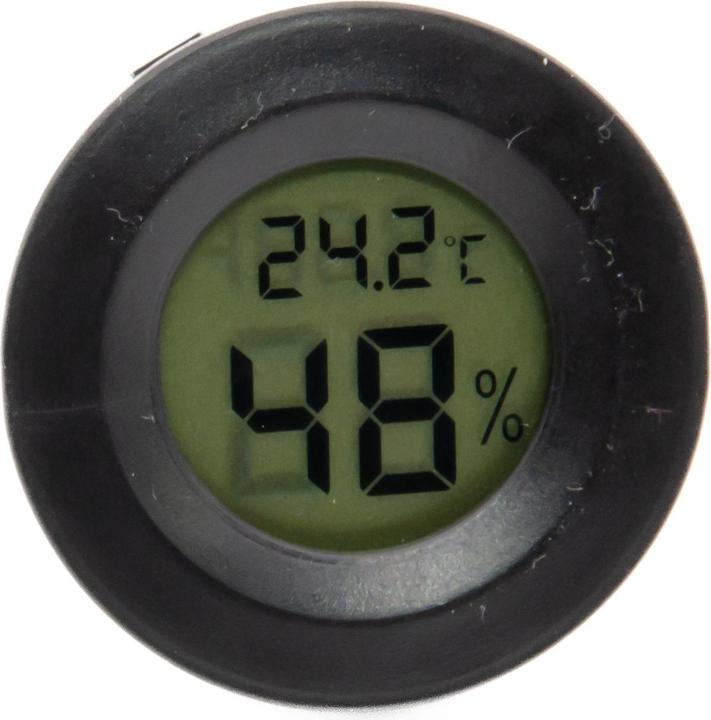 Immagine prodotto Purecrea Termometro digitale Igrometro Nero Rotondo (Accessori)