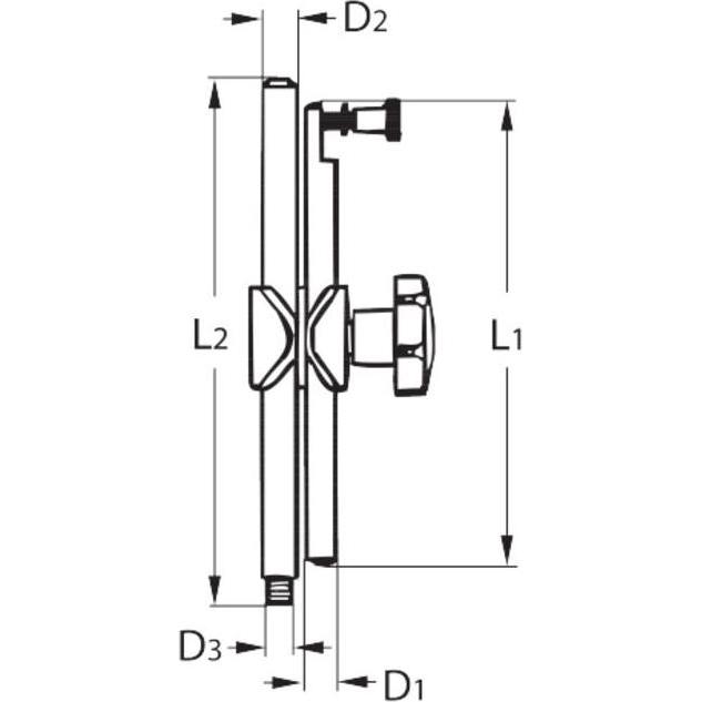 Thumbnail - Noga, Messlehre, Magnet-Messstativ mit Feineinstellung am Gestänge, Typ: N3