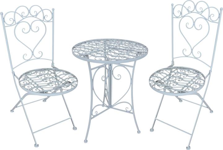 Actual product image HTI-Living Essgruppe 3-teilig Curly Creme (Metal)